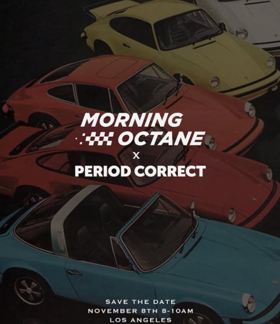 Morning Octane x Period Correct save-the-date creative
